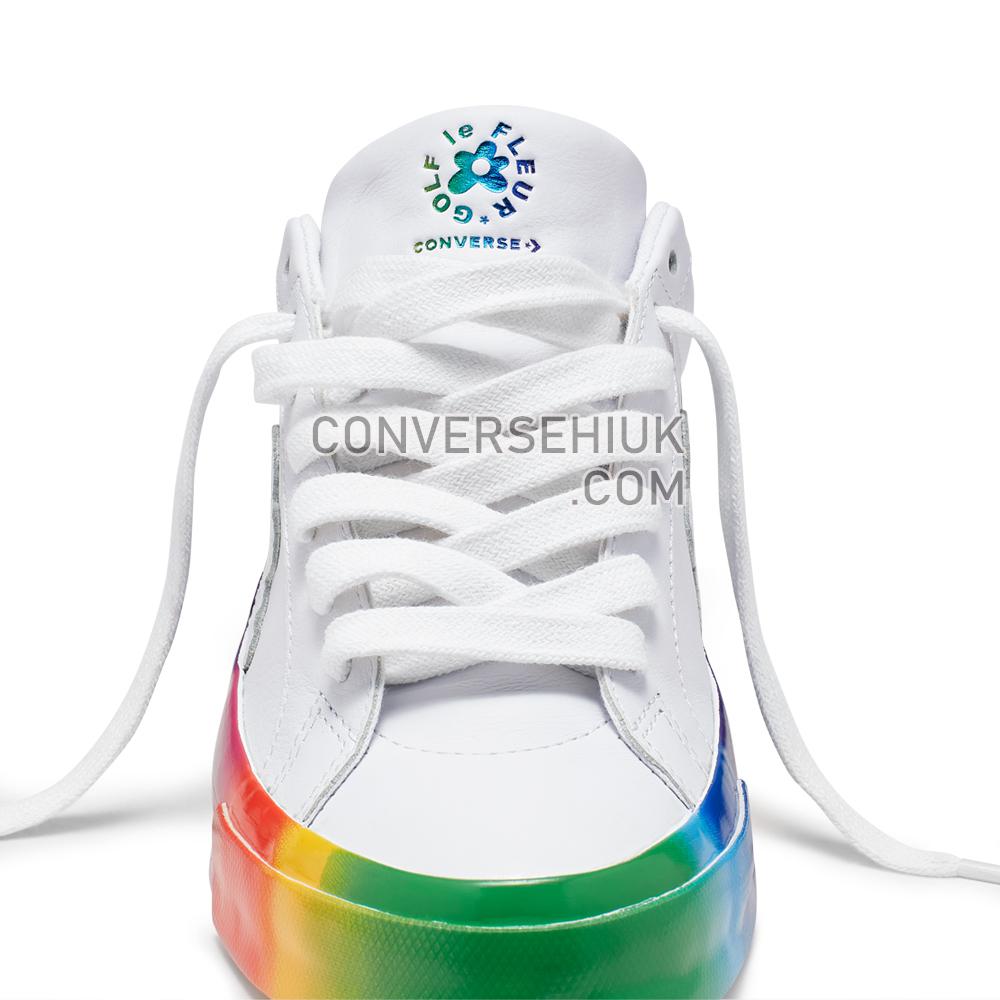 Converse x GOLF le FLEUR Rainbow One Star Low Top White/White/Multi 166409C Shoes