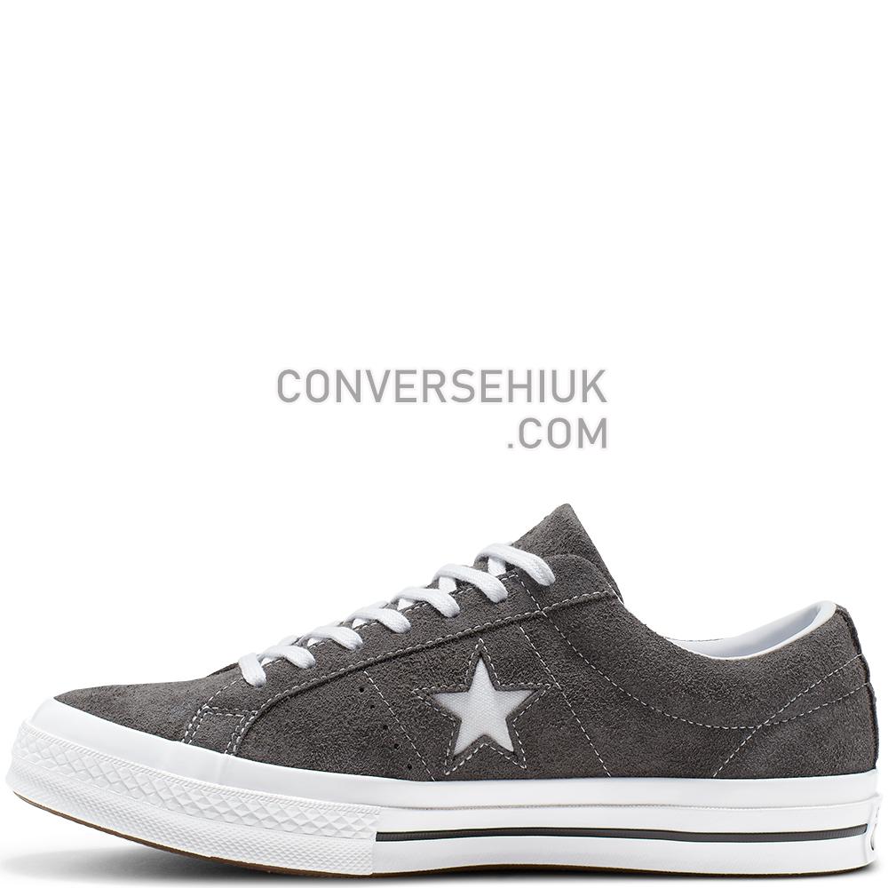 Converse One Star Vintage Suede Low Top Carbon/Grey/White/Black 165034C Shoes