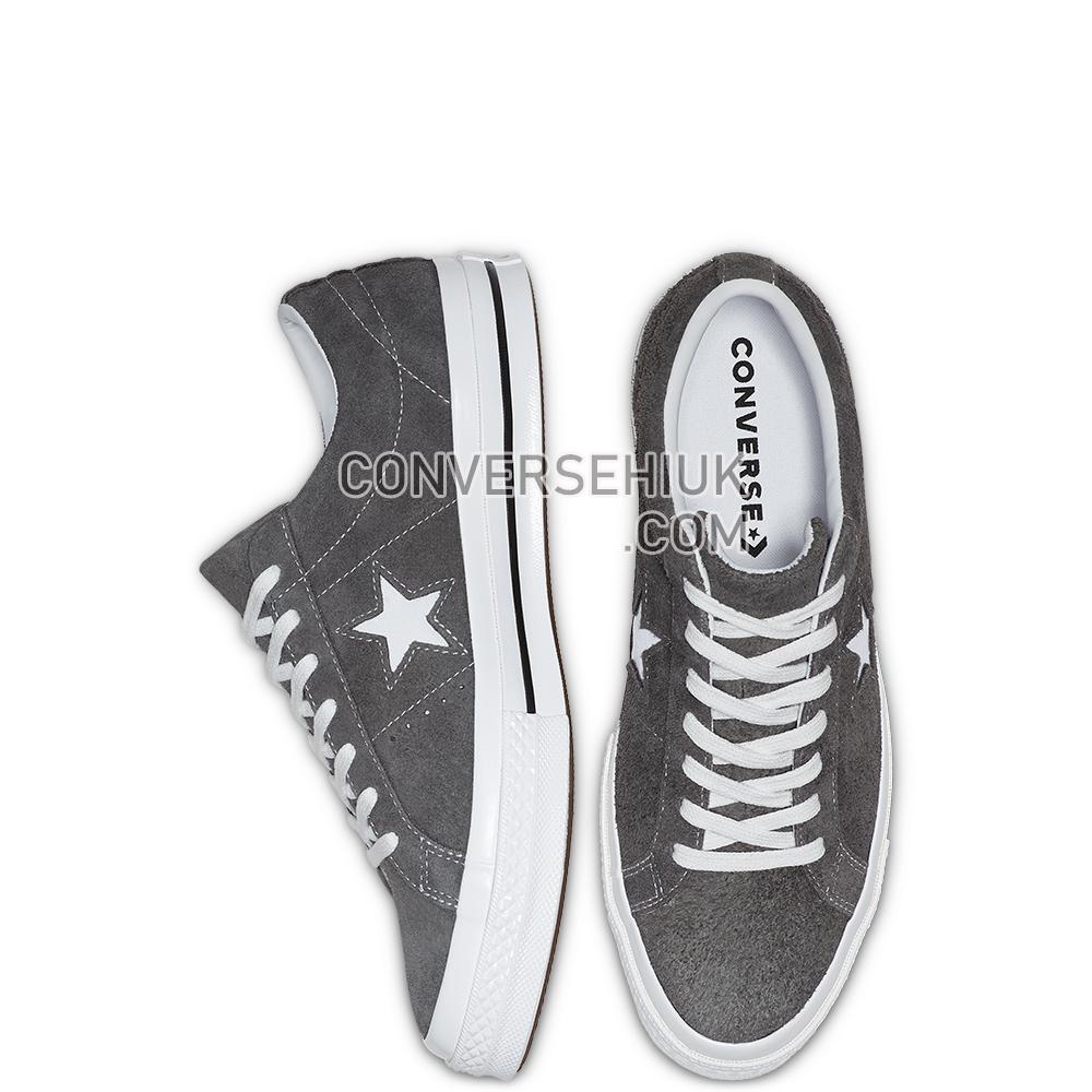 Converse One Star Vintage Suede Low Top Carbon/Grey/White/Black 165034C Shoes