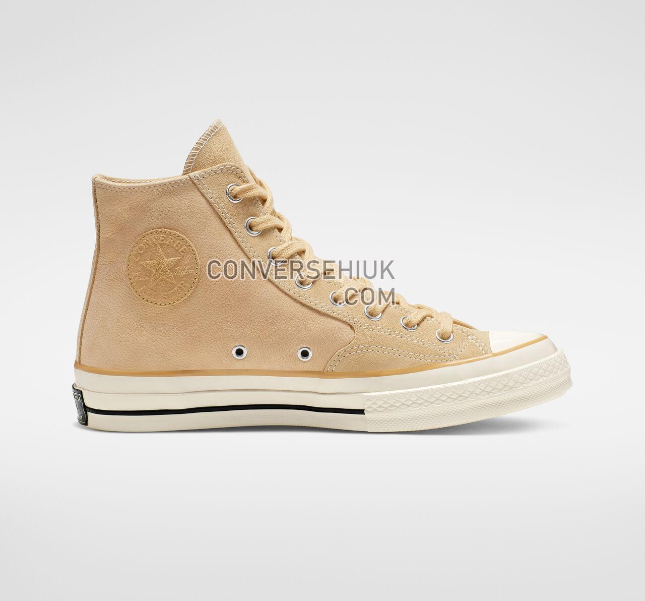 Converse Chuck 70 Leather High Top Pale Wheat/Egret/Black 164930C Shoes