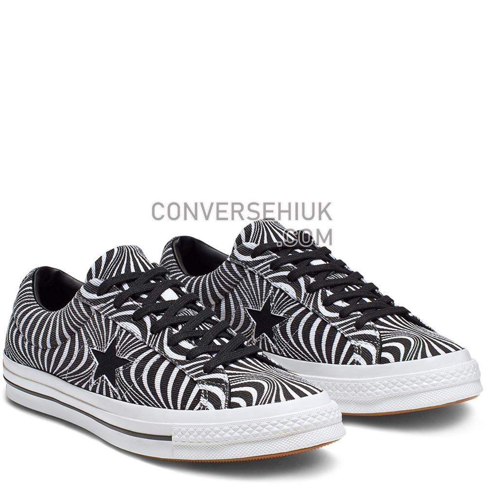 Converse One Star Moonshot Low Top Black/White/White 165126C Shoes