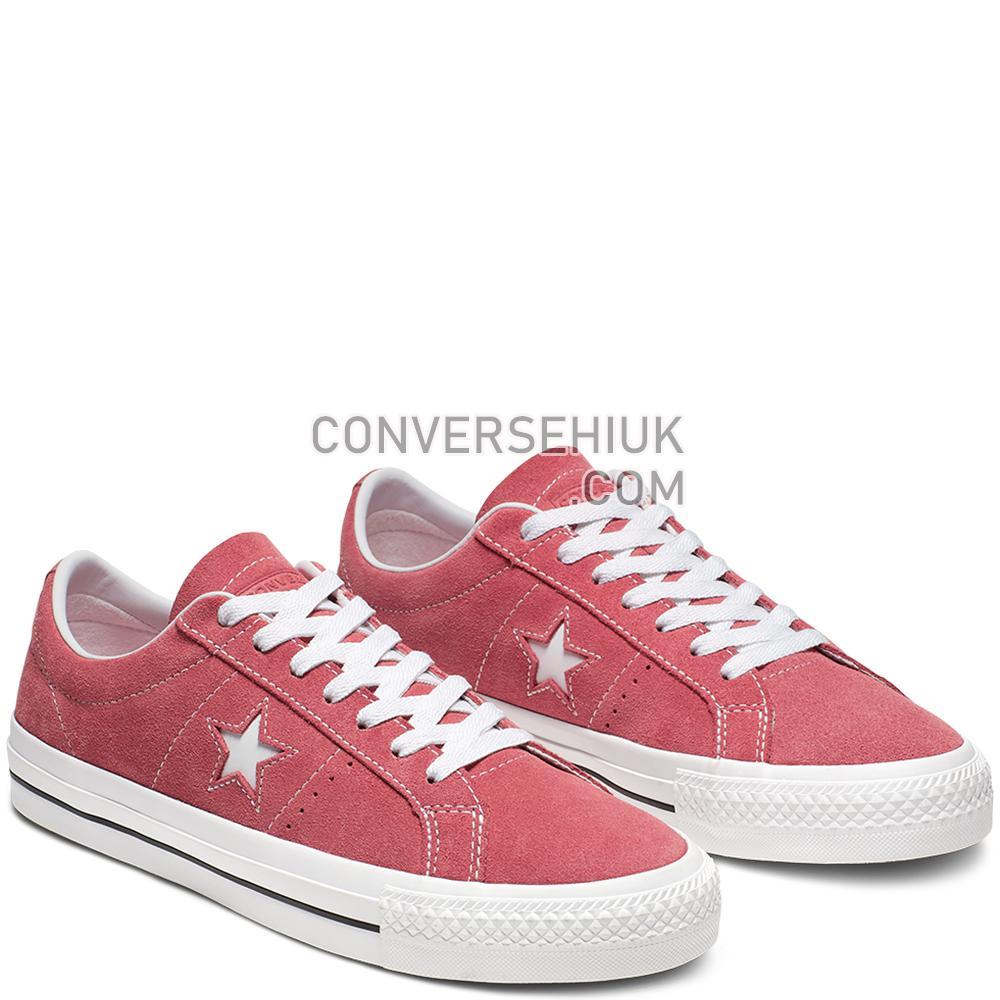 Converse One Star Pro Classic Suede Low Top Light/Redwood/White/White 165261C Shoes