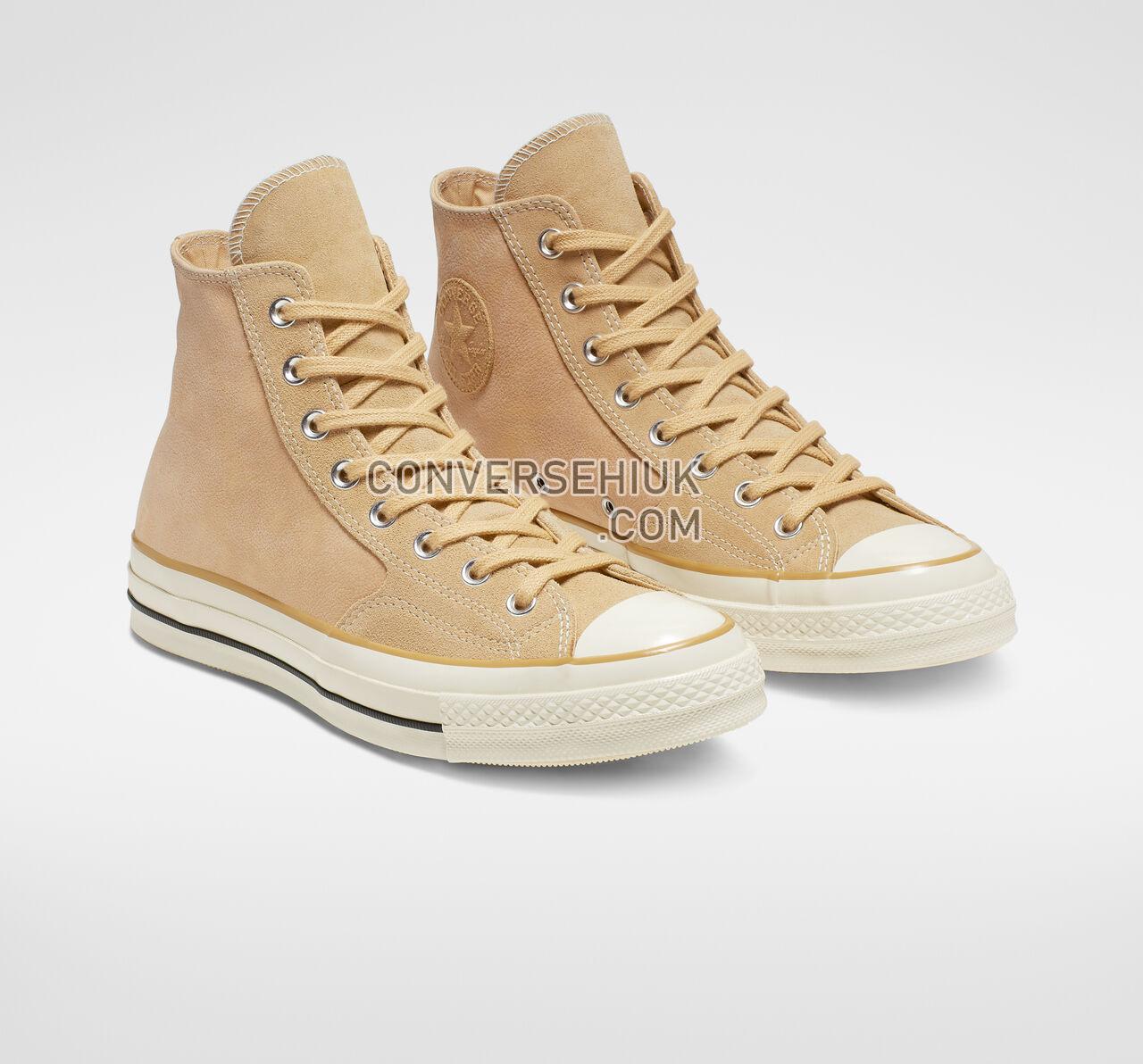 Converse Chuck 70 Leather High Top Pale Wheat/Egret/Black 164930C Shoes