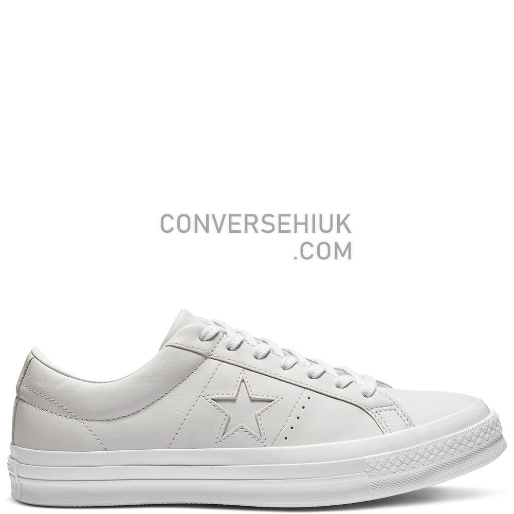 Converse One Star Leather Low Top White/White/White 162884C Shoes