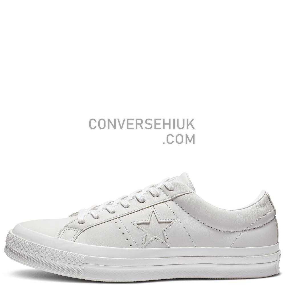 Converse One Star Leather Low Top White/White/White 162884C Shoes