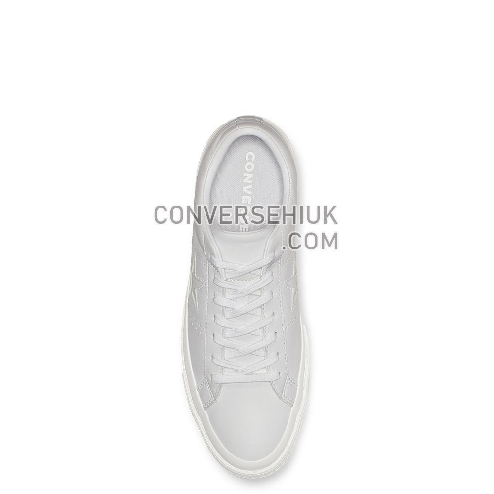 Converse One Star Leather Low Top White/White/White 162884C Shoes