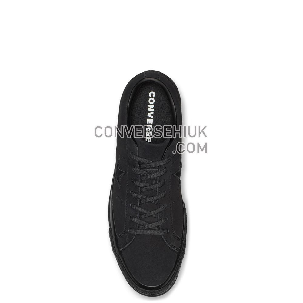 Converse One Star Suede Triple Black Low Top Black/Black/Black 162950C Shoes