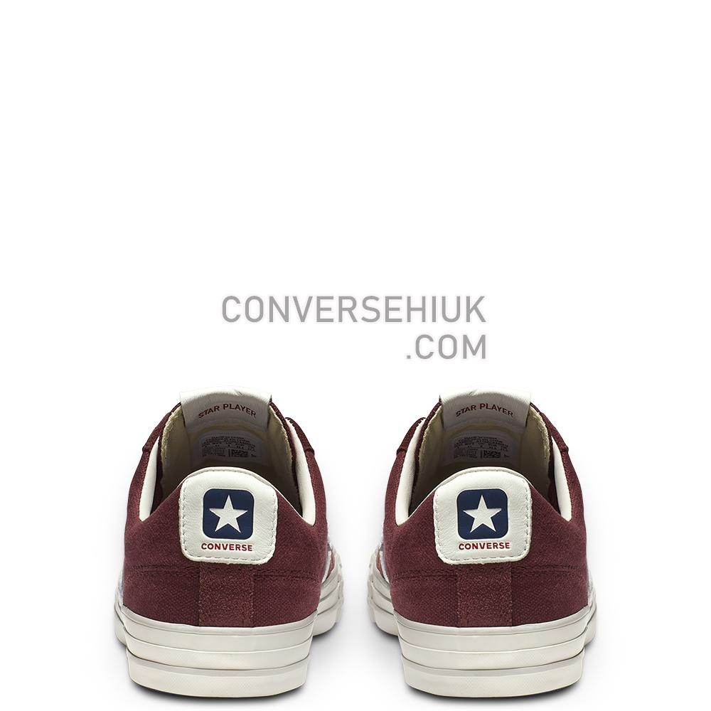 Converse Star Player Low Top Dark/Burgundy/White/Mouse 163960C Shoes