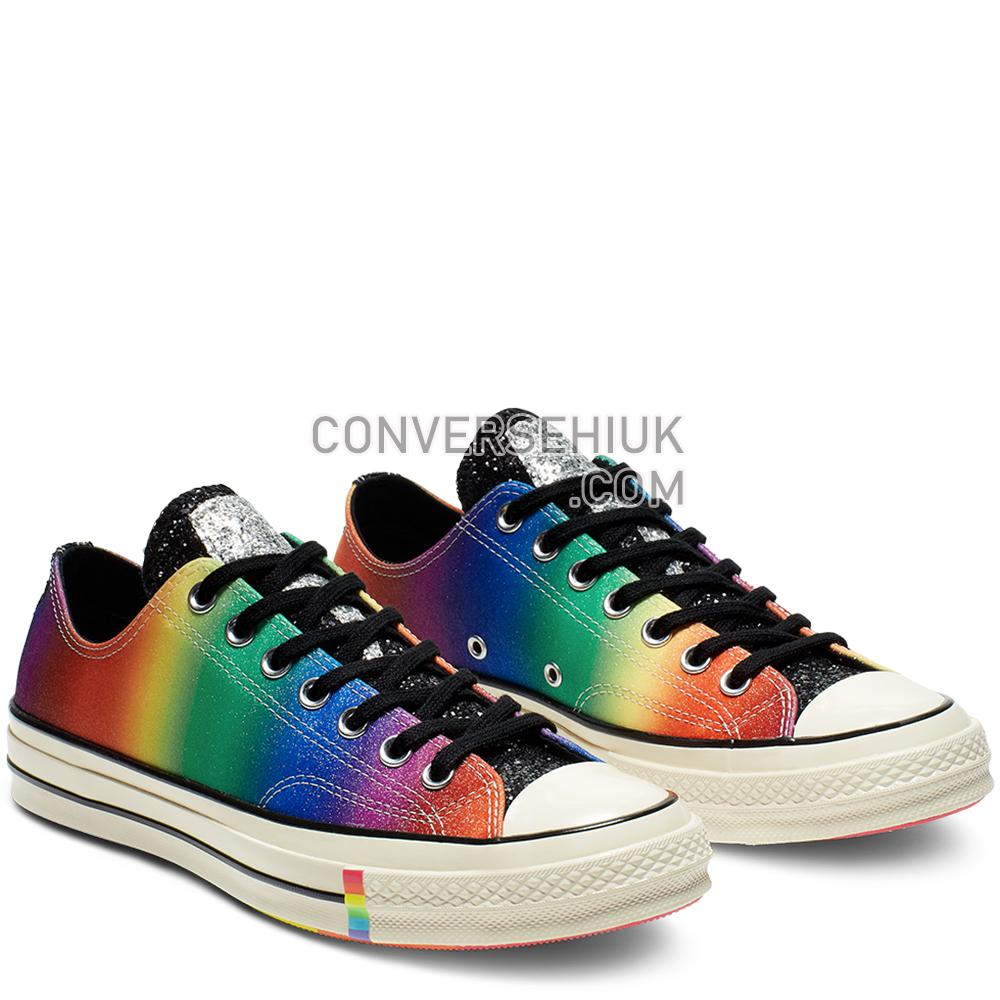 Converse Chuck 70 Pride Low Top Black/Egret/Multi 165714C Shoes