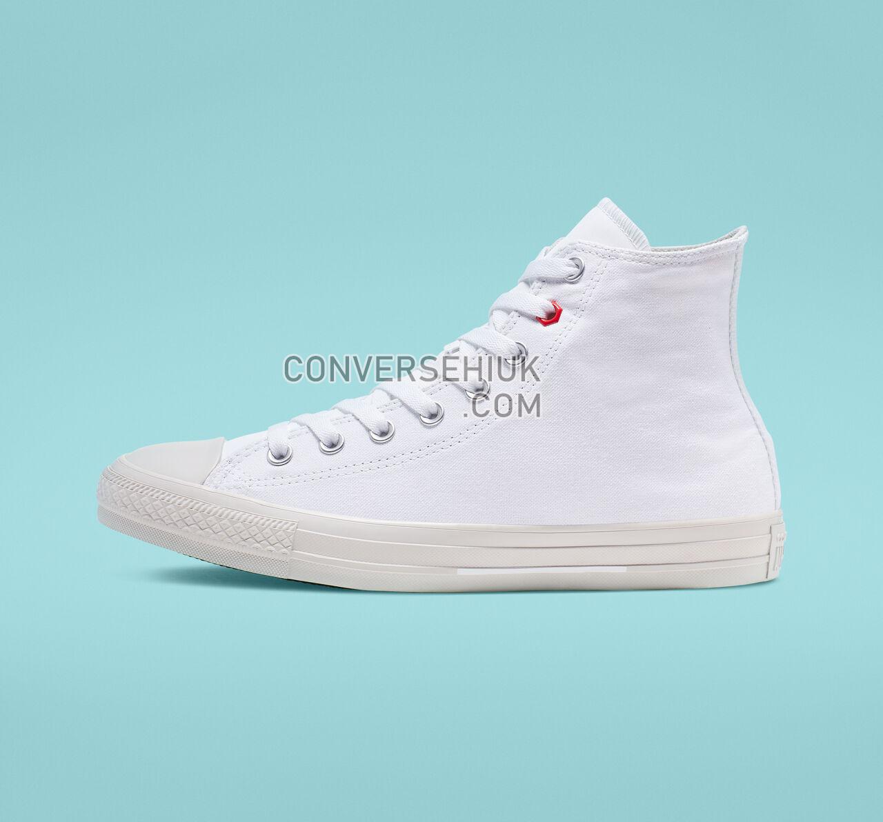 Converse Chuck Taylor All Star Flight School High Top White/Habanero Red/Pale Putty 165051F Shoes