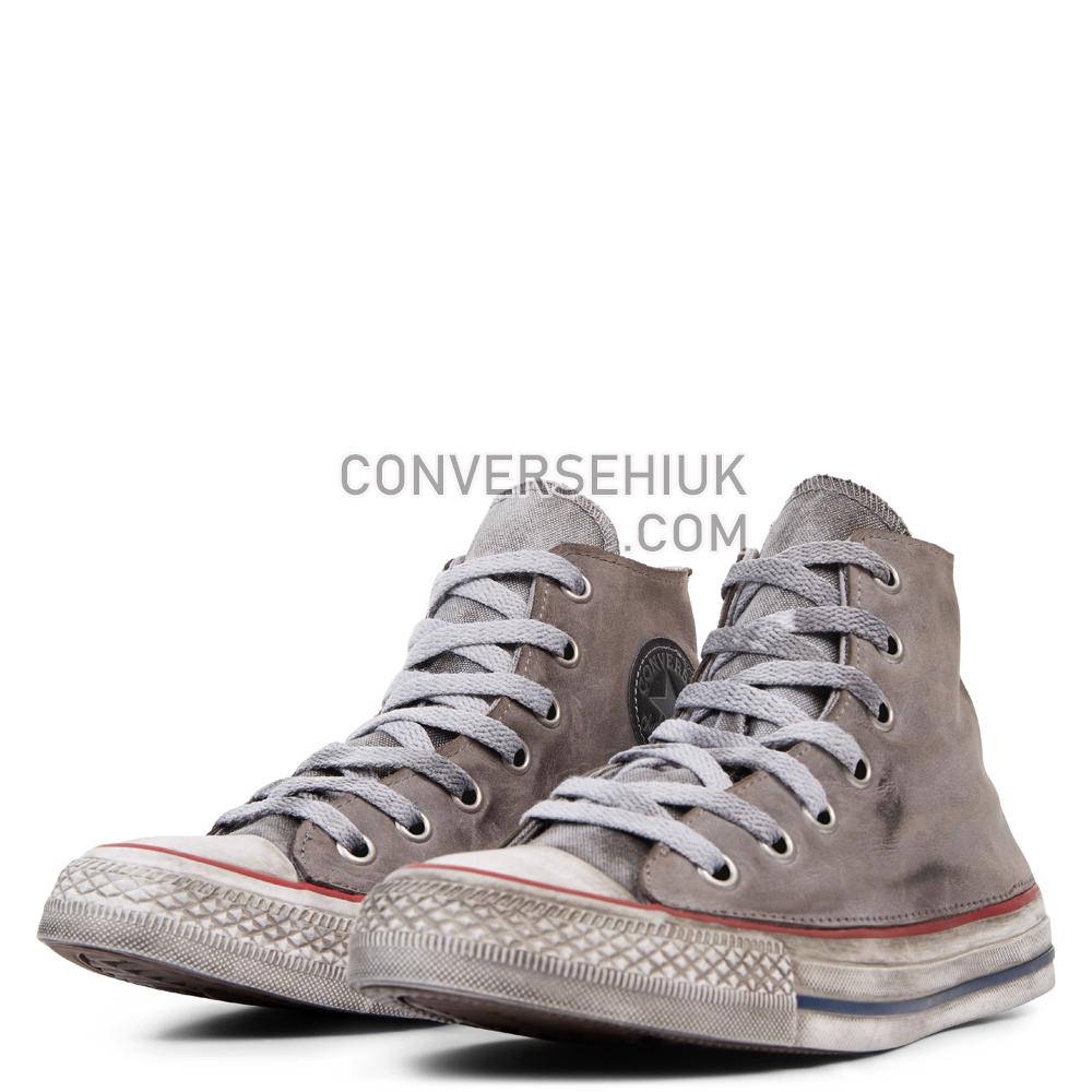 Converse Chuck Taylor All Star Premium Vintage Leather High Top Optical/White/Grey/Vintage 165775C Shoes