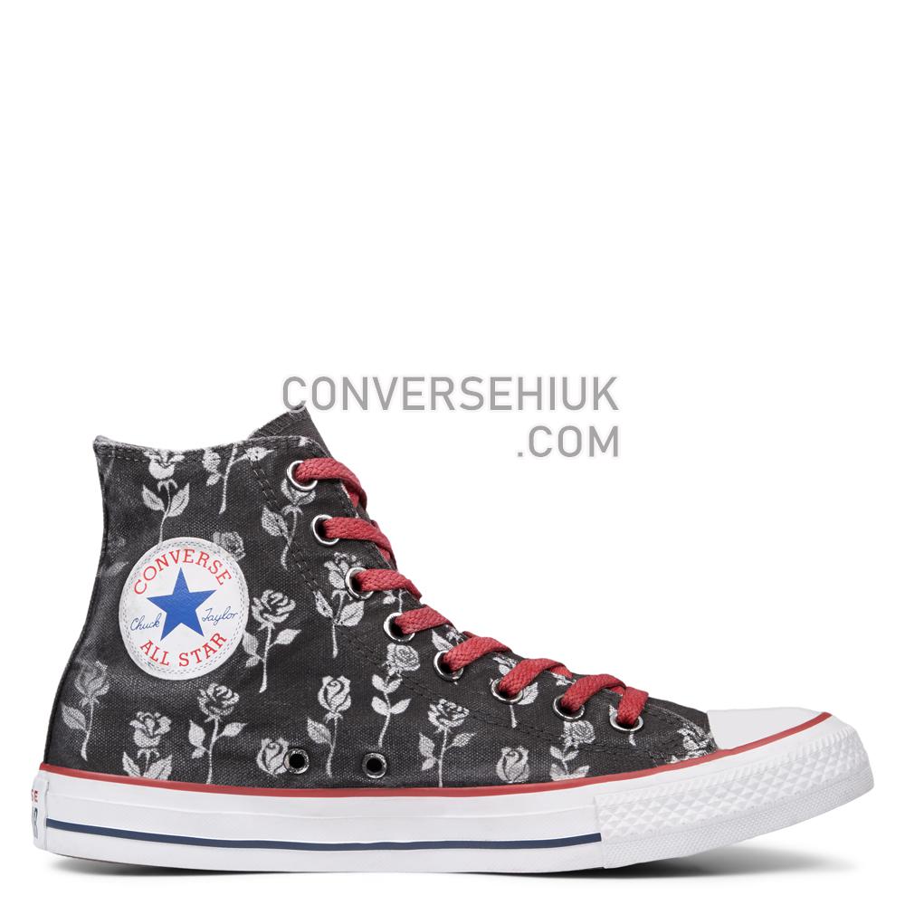 Converse Chuck Taylor All Star Black Flowers High Top Optical/White/Black/Flowers 165778C Shoes