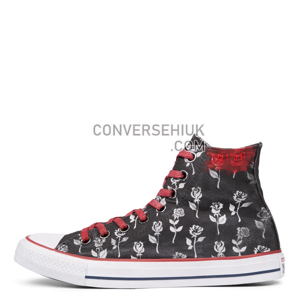 Converse Chuck Taylor All Star Black Flowers High Top Optical/White/Black/Flowers 165778C Shoes