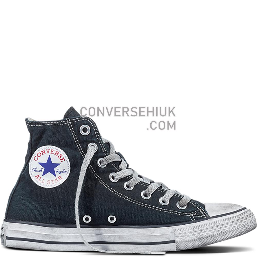 Converse Chuck Taylor All Star Canvas Smoke High Top Black/Black/White 156886C Shoes