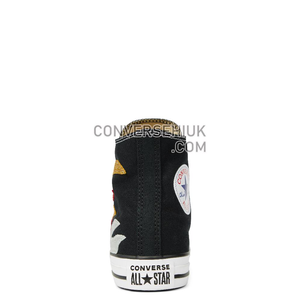 Converse Chuck Taylor All Star Glitter Flame High Top Black/Glitter/Flame 165756C Shoes