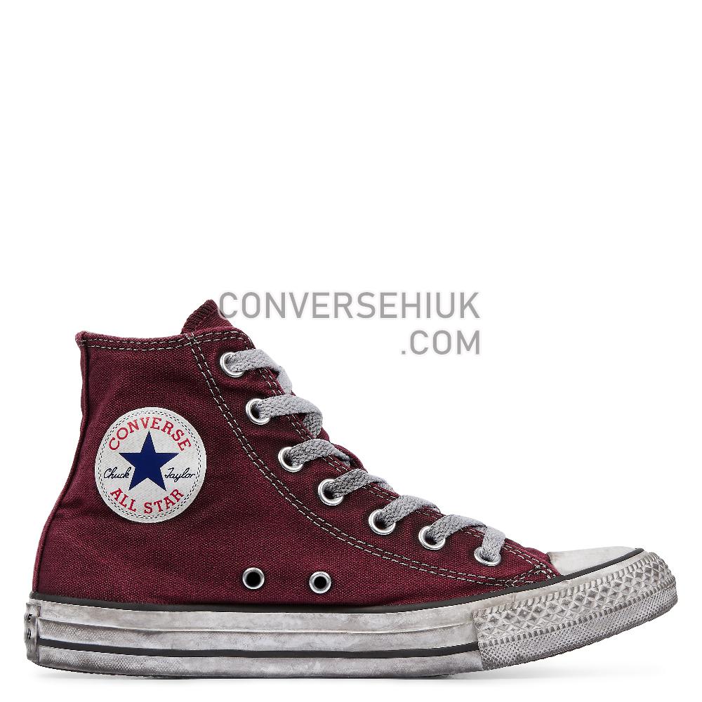 Converse Chuck Taylor All Star Canvas Smoke High Top Maroon/Black/White 160152C Shoes