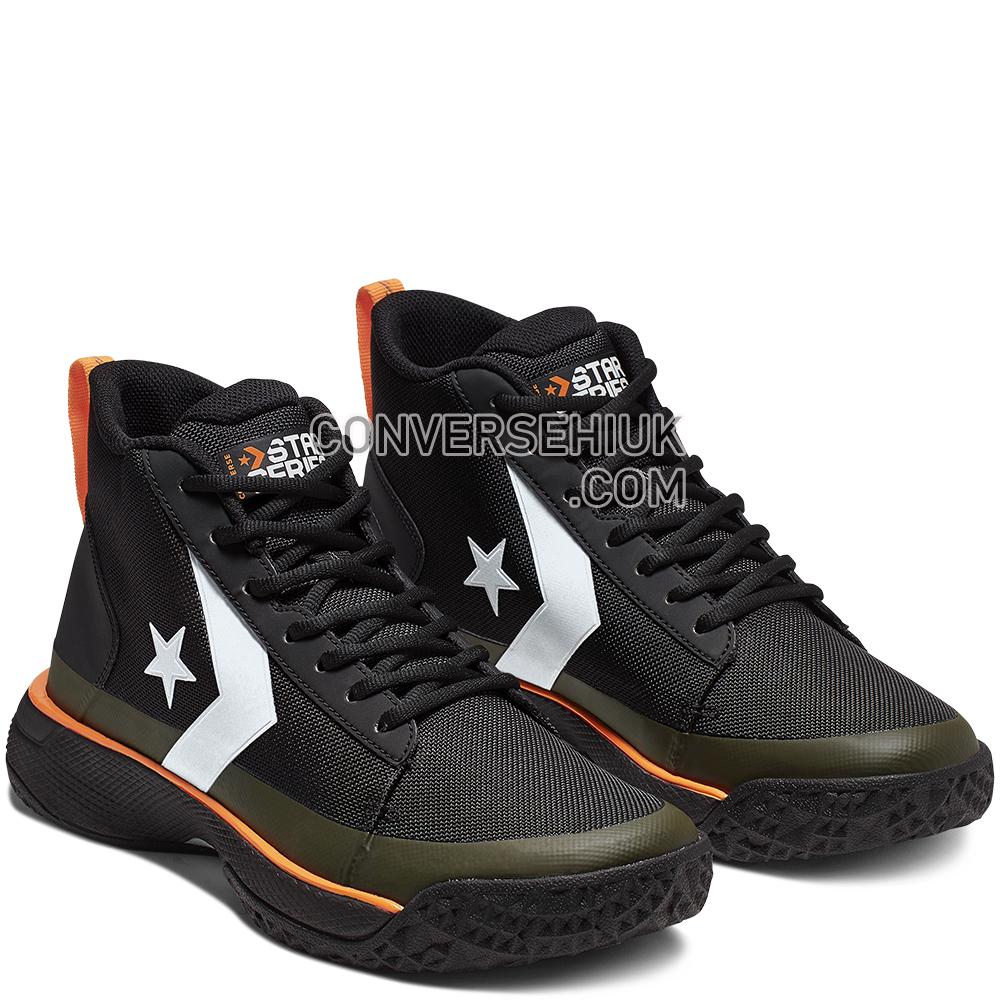 Converse x Tinker Hatfield Star Series BB Mid Black/Bold/Mandarin/Wolf/Grey 165592C Shoes