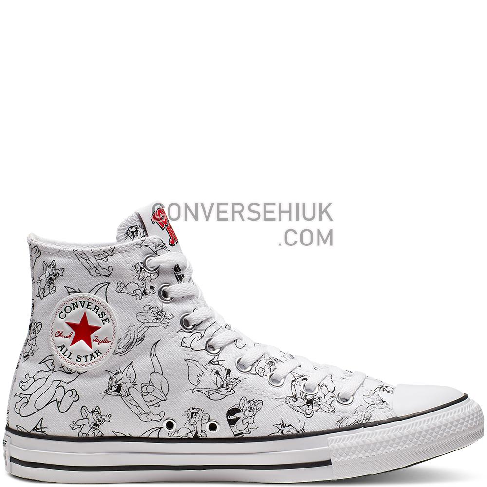 Converse Tom and Jerry Chuck Taylor All Star High Top White/Multi/Red 165736C Shoes