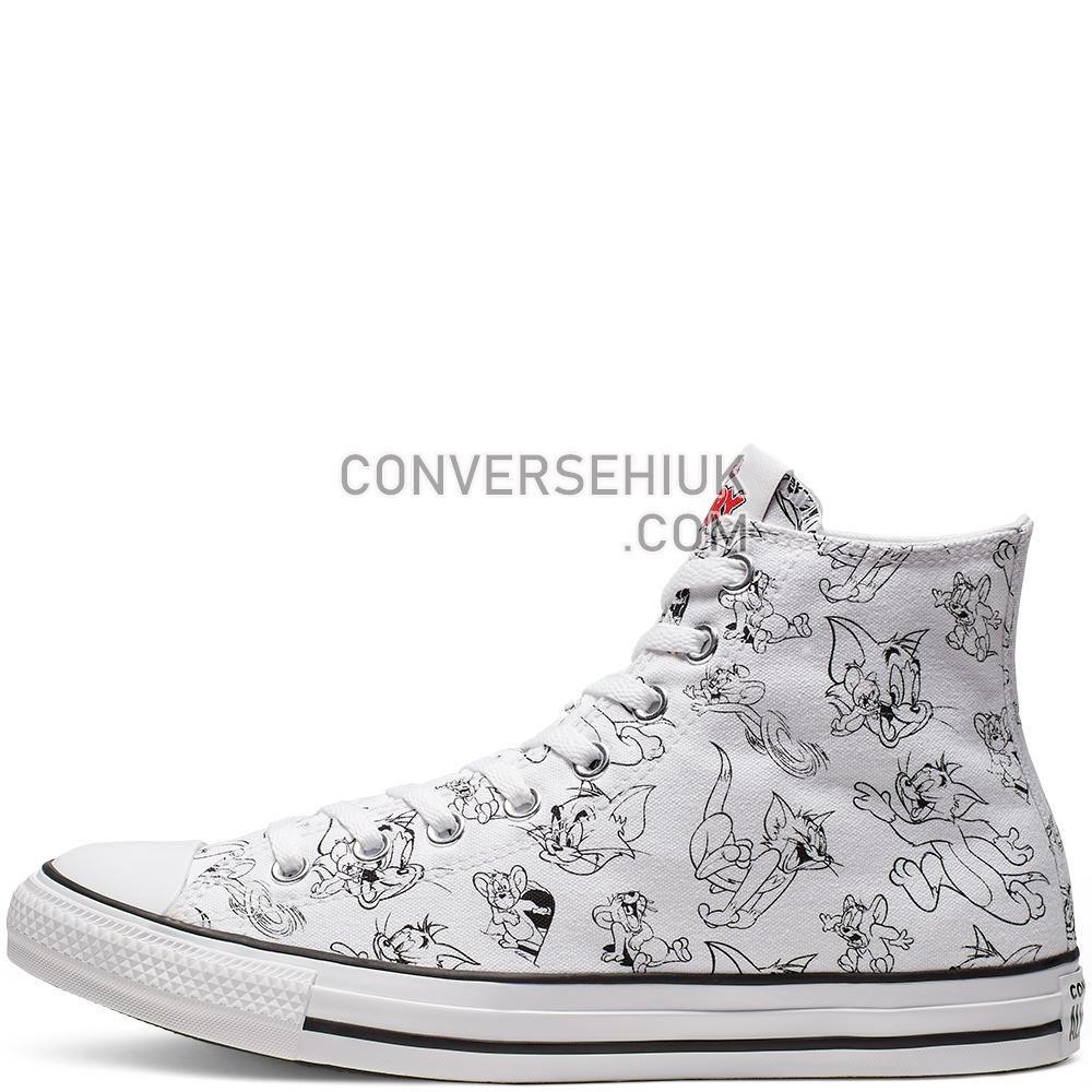 Converse Tom and Jerry Chuck Taylor All Star High Top White/Multi/Red 165736C Shoes