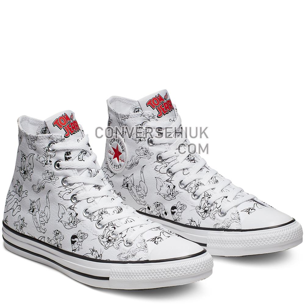 Converse Tom and Jerry Chuck Taylor All Star High Top White/Multi/Red 165736C Shoes