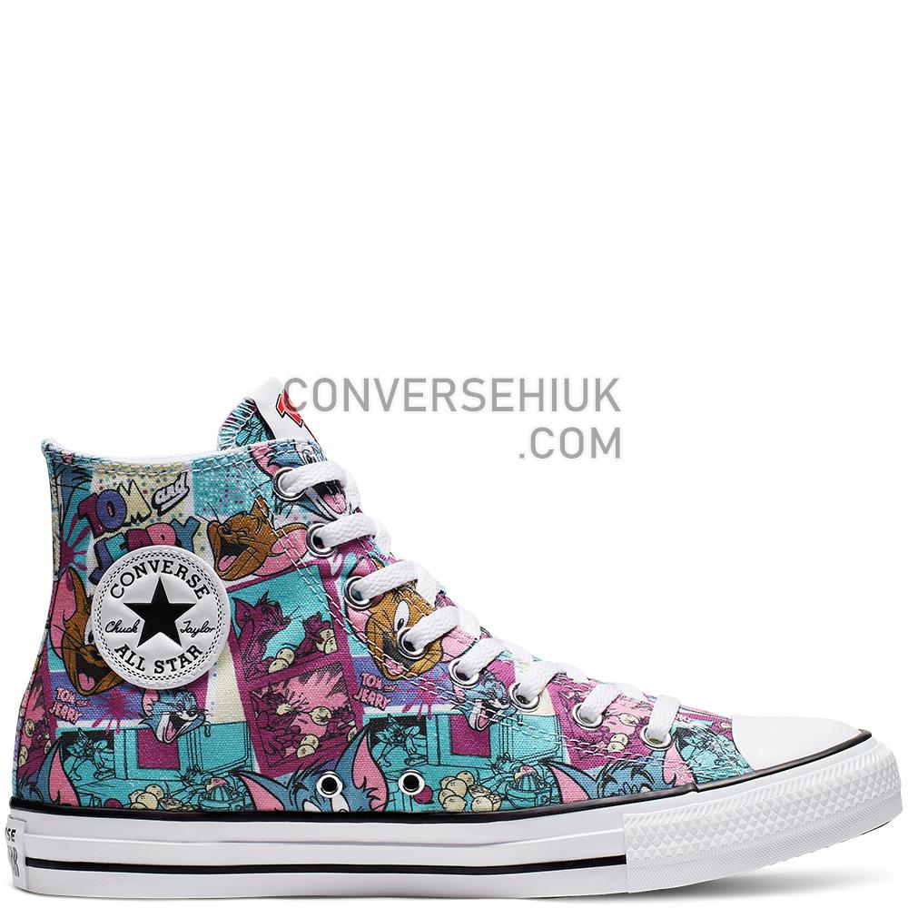 Converse Tom and Jerry Chuck Taylor All Star High Top White/Multi/Black 165735C Shoes