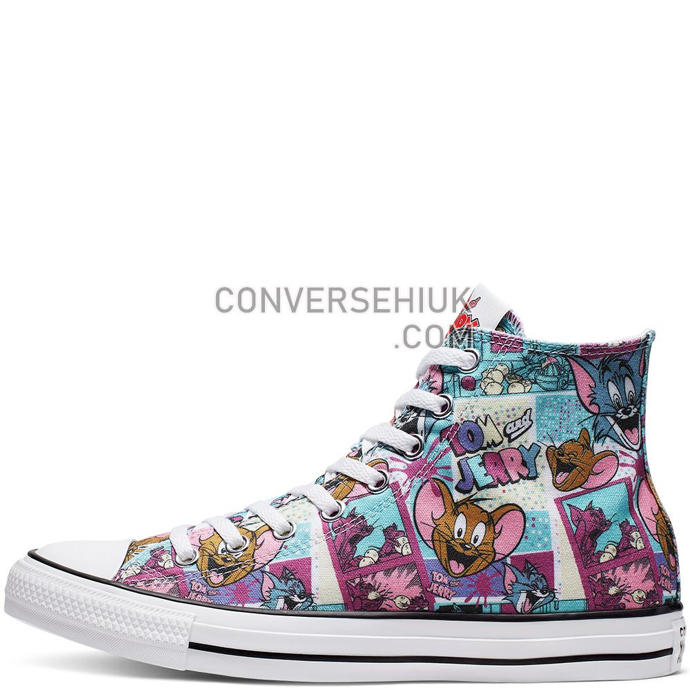 Converse Tom and Jerry Chuck Taylor All Star High Top White/Multi/Black 165735C Shoes