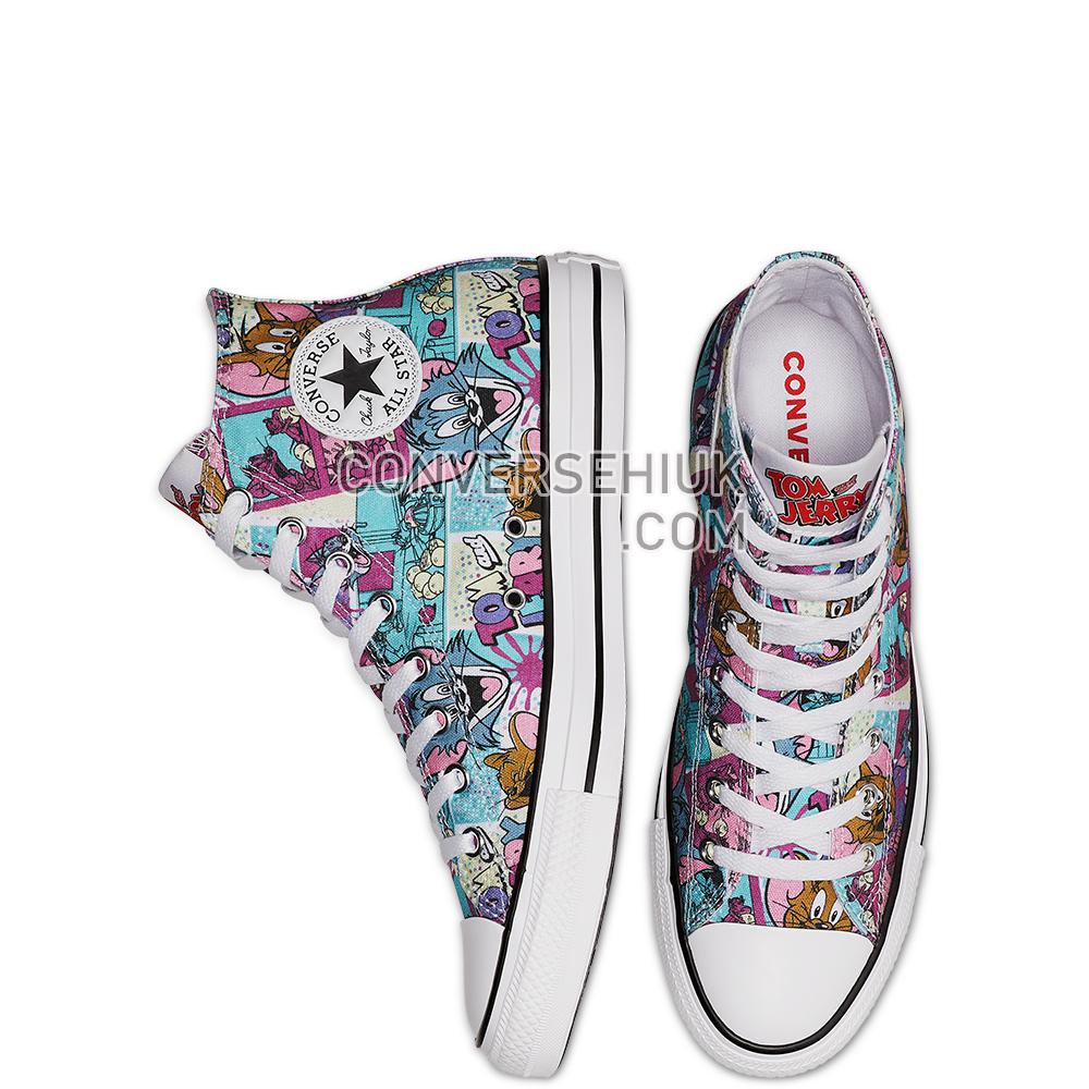 Converse Tom and Jerry Chuck Taylor All Star High Top White/Multi/Black 165735C Shoes