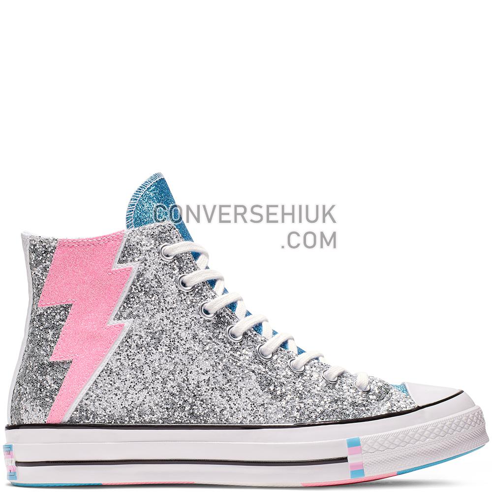 Converse Chuck 70 Pride High Top Silver/Egret/Gnarly/Blue 165723C Shoes