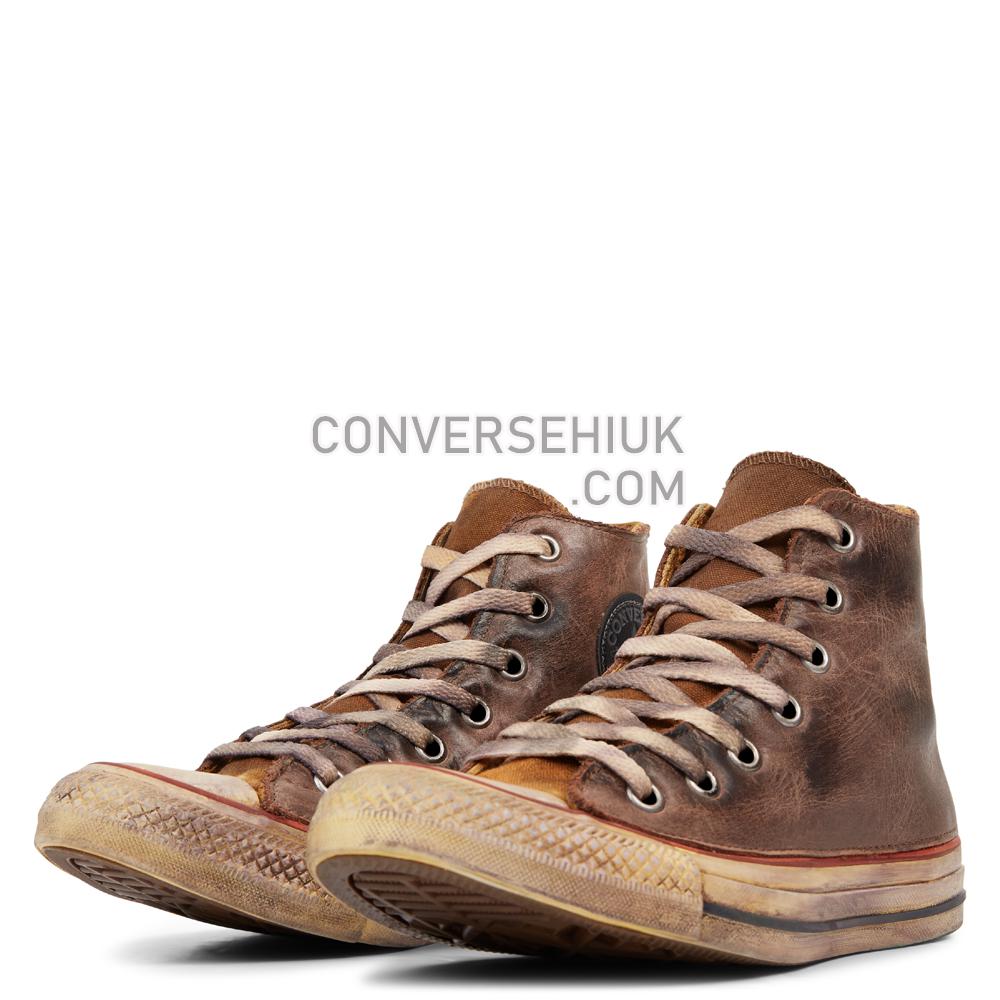 Converse Chuck Taylor All Star Premium Vintage Leather High Top Optical/White/Brown/Vintage 165772C Shoes