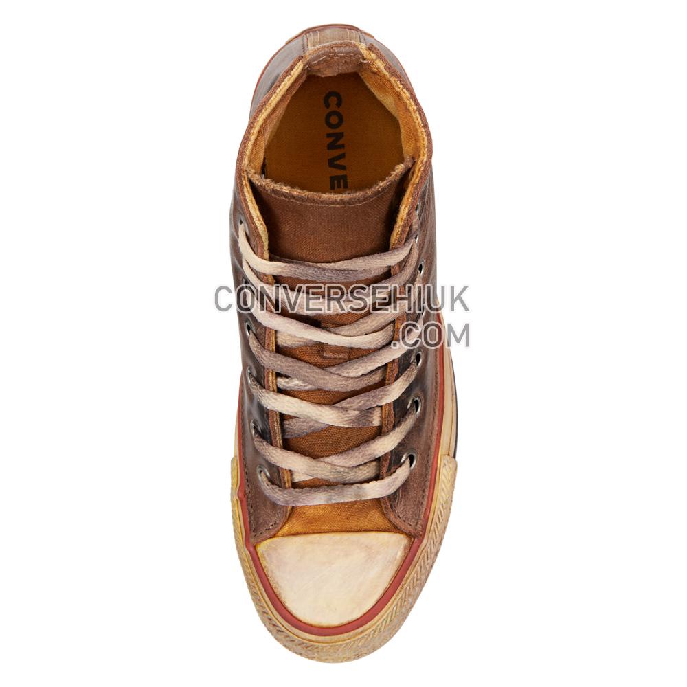 Converse Chuck Taylor All Star Premium Vintage Leather High Top Optical/White/Brown/Vintage 165772C Shoes