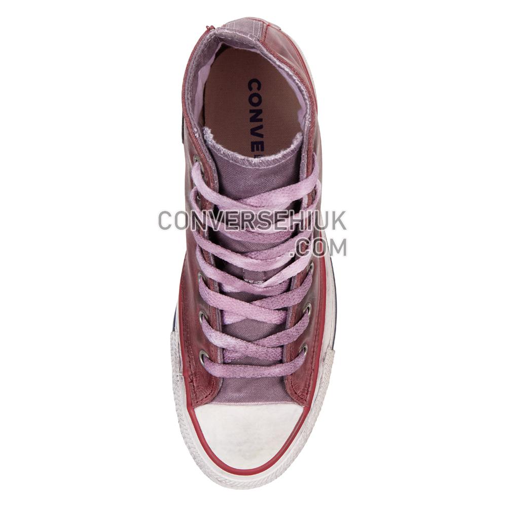 Converse Chuck Taylor All Star Premium Vintage Leather High Top Optical/White/Red/Vintage 165774C Shoes