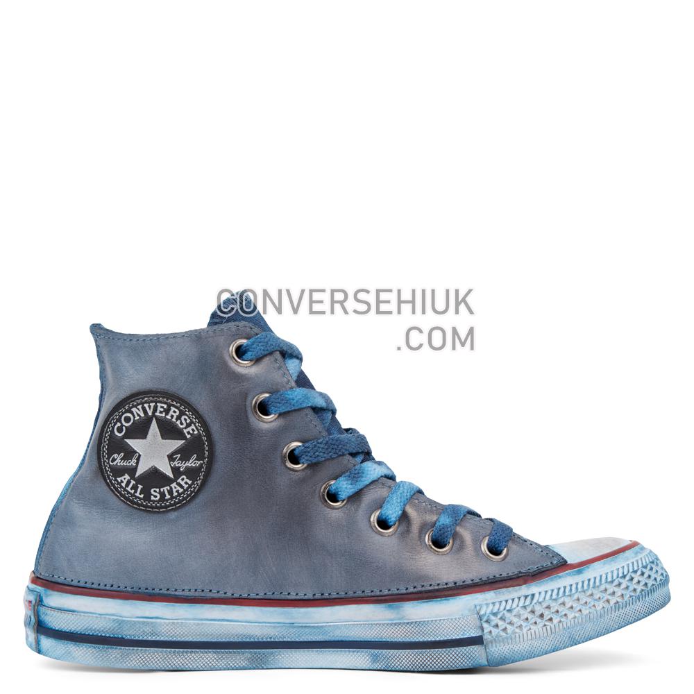 Converse Chuck Taylor All Star Premium Vintage Leather High Top Optical/White/Navy/Vintage 165773C Shoes