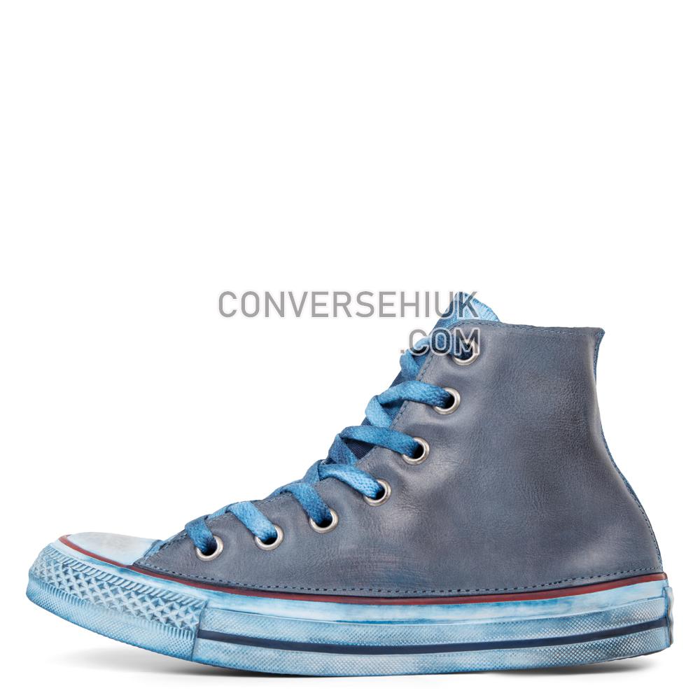 Converse Chuck Taylor All Star Premium Vintage Leather High Top Optical/White/Navy/Vintage 165773C Shoes