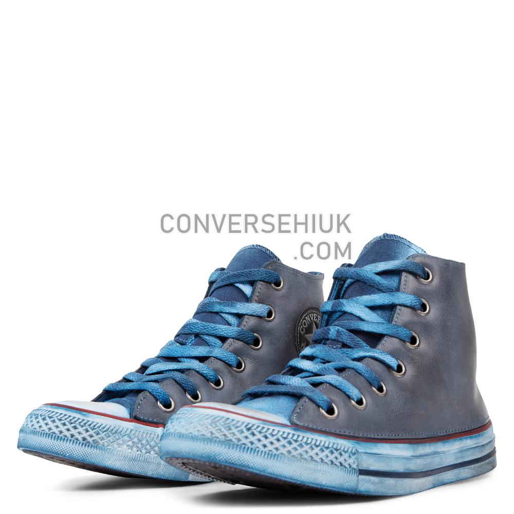 Converse Chuck Taylor All Star Premium Vintage Leather High Top Optical/White/Navy/Vintage 165773C Shoes