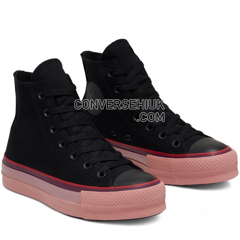 Converse x OPI Chuck Taylor All Star Platform High Top Black//Multi 566556C Shoes