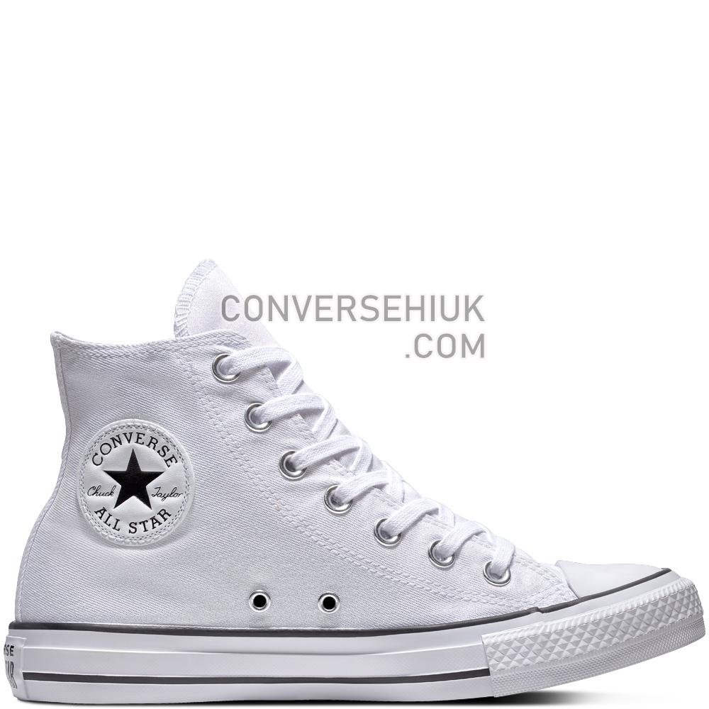 Converse Chuck Taylor All Star Precious Metals Textile High Top White/White/Black 561709C Shoes