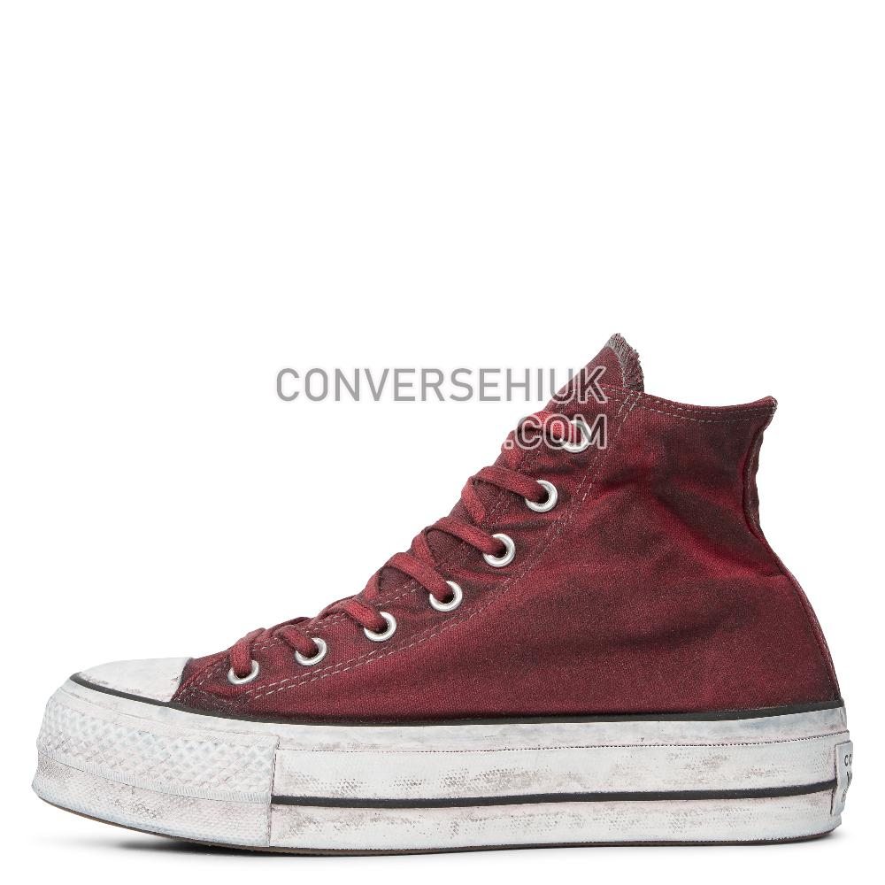 Converse Chuck Taylor All Star Canvas Rust Platform High Top White/Rust/Maroon 565761C Shoes