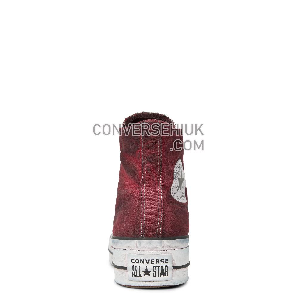 Converse Chuck Taylor All Star Canvas Rust Platform High Top White/Rust/Maroon 565761C Shoes