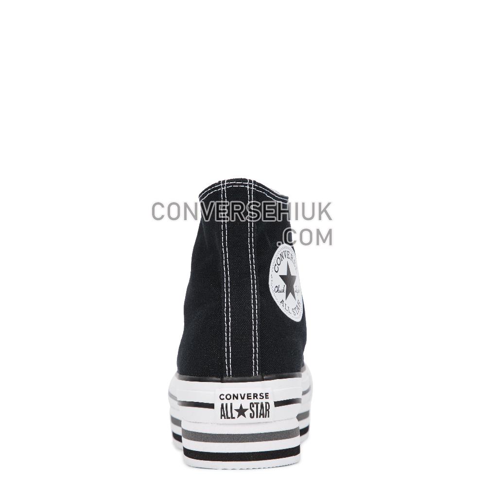 Converse Chuck Taylor All Star Lift High Top Black/White/Thunder 564486C Shoes