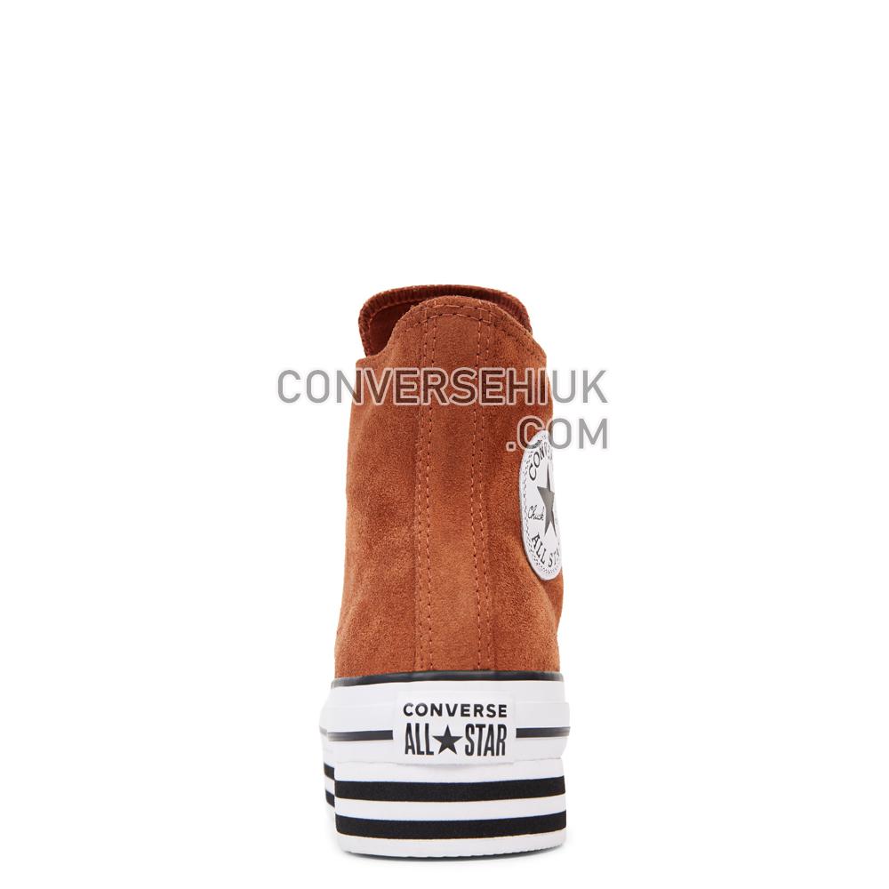 Converse Chuck Taylor All Star Platform Suede High Top Cinnamon/White/Black 565830C Shoes