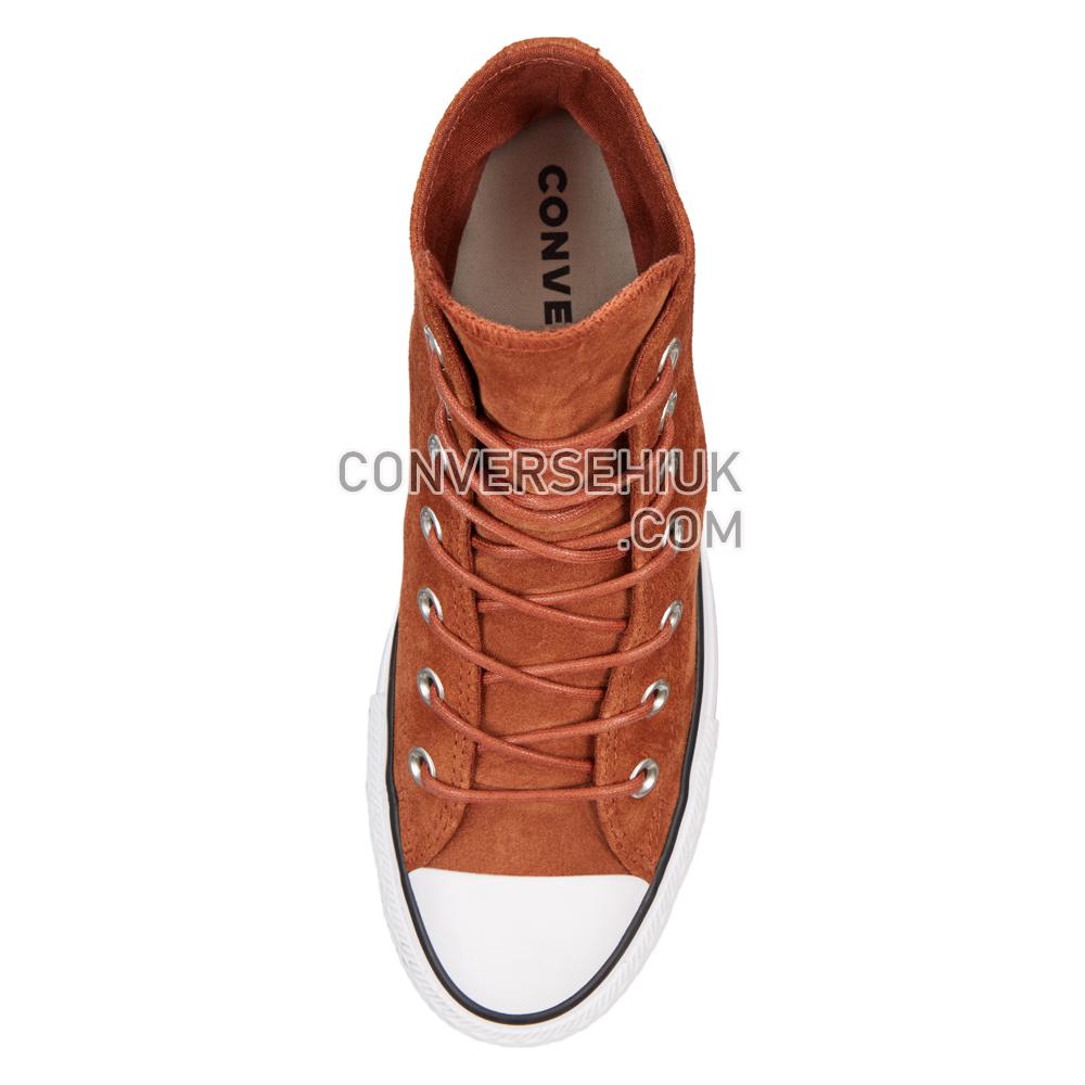 Converse Chuck Taylor All Star Platform Suede High Top Cinnamon/White/Black 565830C Shoes