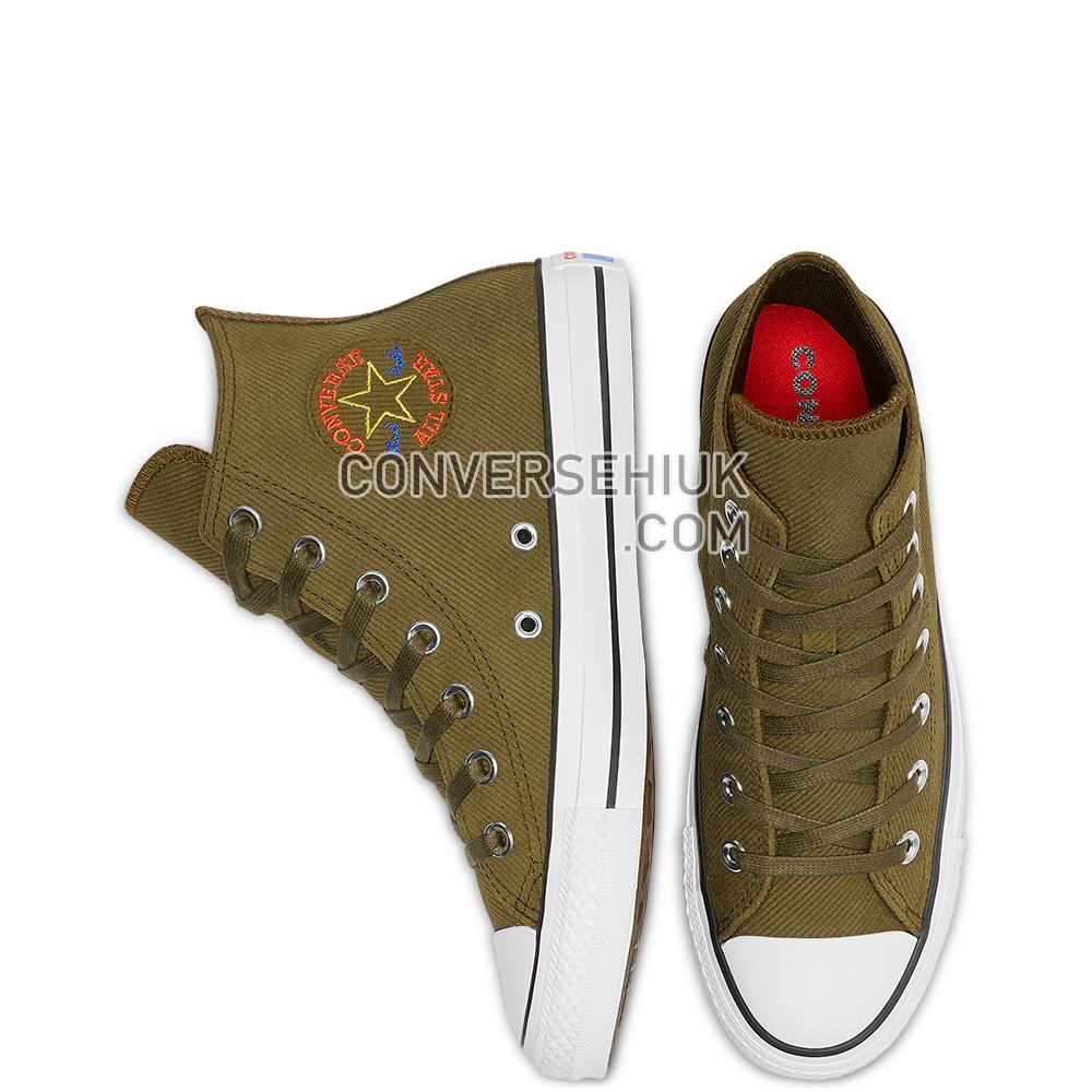 Converse Chuck Taylor All Star Retrograde High Top Surplus/Olive/Habanero/Red 564963C Shoes