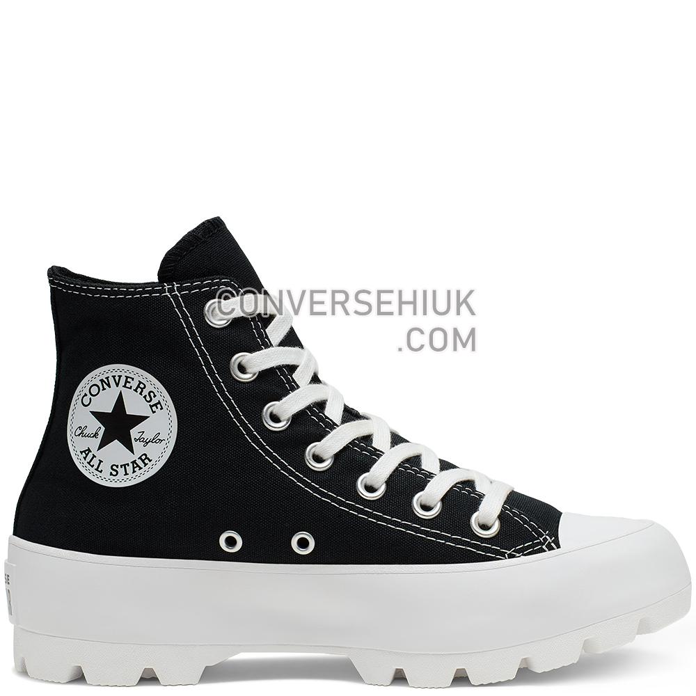 Converse Chuck Taylor All Star Lugged High Top Black/White/Black 565901C Shoes