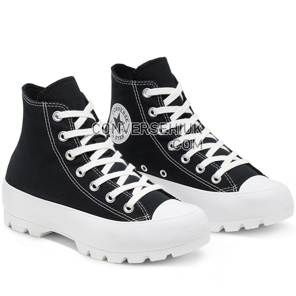 Converse Chuck Taylor All Star Lugged High Top Black/White/Black 565901C Shoes