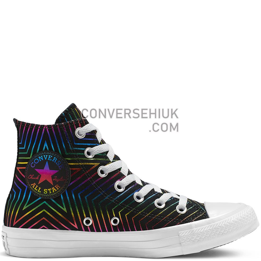 Converse Chuck Taylor All Star Exploding Star High Top Black/White/Black 565395C Shoes