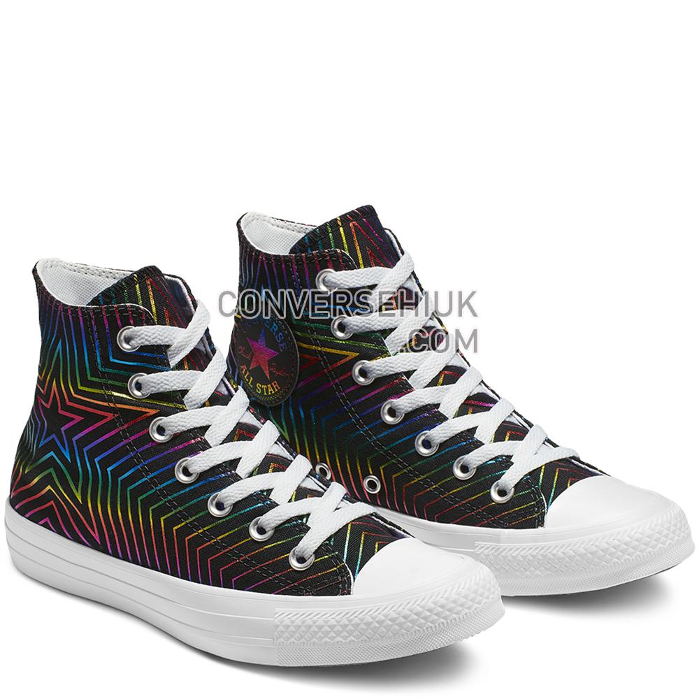 Converse Chuck Taylor All Star Exploding Star High Top Black/White/Black 565395C Shoes