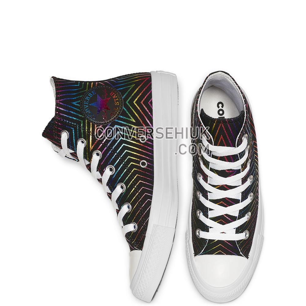 Converse Chuck Taylor All Star Exploding Star High Top Black/White/Black 565395C Shoes