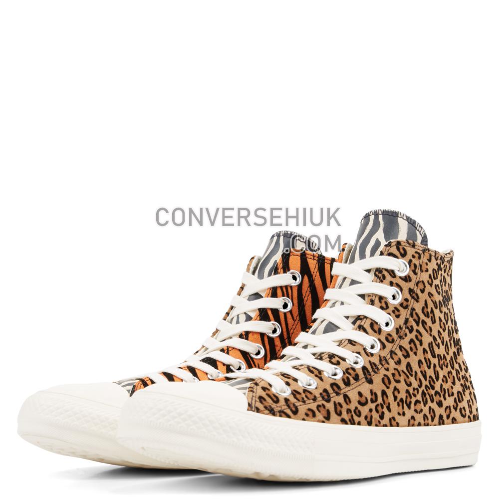 Converse Chuck Taylor All Star Animal Print Suede High Top Brown/Orange/Egret 165553C Shoes