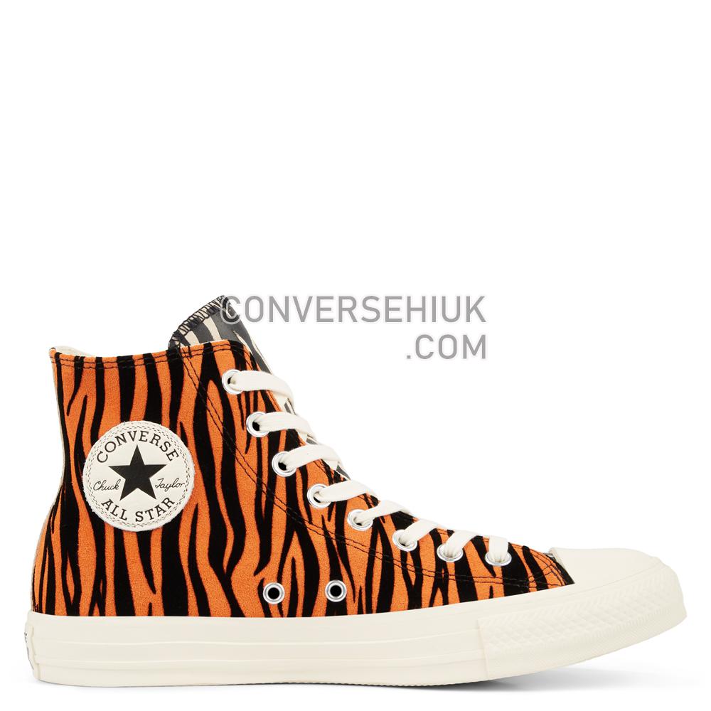 Converse Chuck Taylor All Star Animal Print Suede High Top Brown/Orange/Egret 165553C Shoes