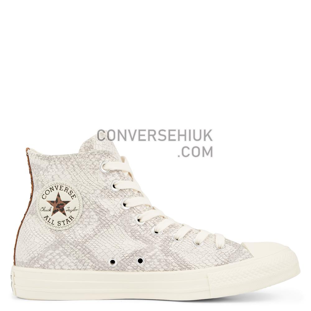 Converse Chuck Taylor All Star Animal Print Suede High-Top Egret/Brown/Egret 165611C Shoes